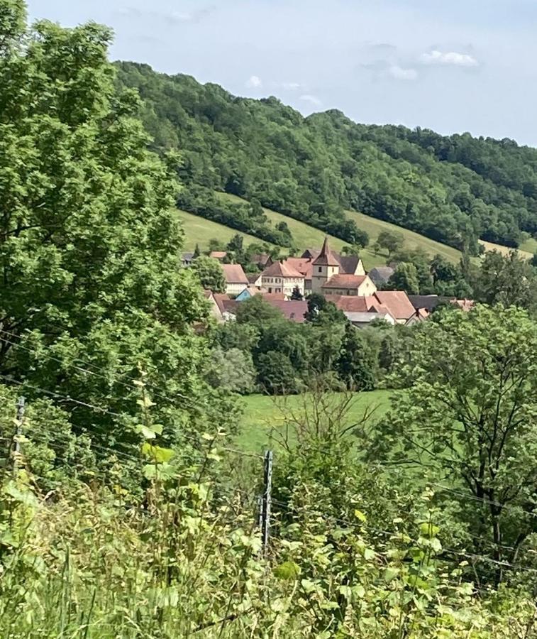 Rose Cottage Im Romantischen Taubertal Adelshofen (Ansbach) Exterior foto